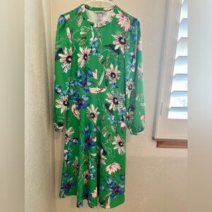 H&M green floral dress